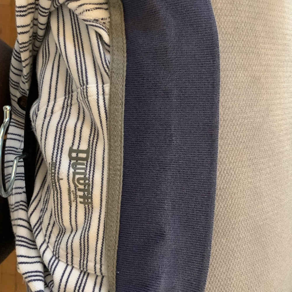Duluth Trading Co Blue and White Polo Shirt - Picture 5 of 5